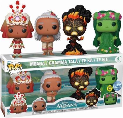 ΦΙΓΟΥΡΑ POP! DISNEY: MOANA - MOANA, GRAMMA TALA, TE KA, TE FITI (GITD) (4-PACK) FUNKO