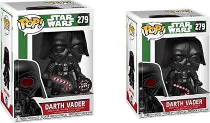 ΦΙΓΟΥΡΕΣ POP! BUNDLE OF 2: STAR WARS HOLIDAY - DARTH VADER #279 AND CHASE FUNKO