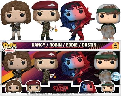 ΦΙΓΟΥΡΕΣ POP! STRANGER THINGS - NANCY, ROBIN, EDDIE, DUSTIN 4-PACK (EXCLUSIVE) FUNKO από το PUBLIC