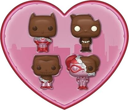 POCKET POP! DC SUPER HEROES - BATMAN THE ANIMATED SERIES - VALENTINES BOX 4-PACK FUNKO