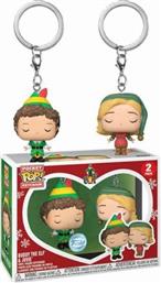 POCKET POP! KEYCHAIN - ELF - BUDDY THE ELF AND JOVIE 2-PACK FUNKO