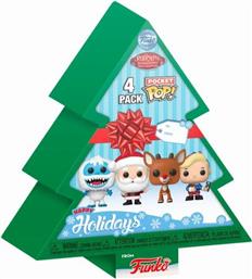 POCKET POP! - RUDOLPH THE RED-NOSED RAINDEER: HOLIDAY - CHRISTMAS TREE 4PACK FUNKO