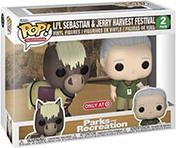 ! 2-PACK TELEVISION: PARKS AND RECREATION - LIL SEBASTIAN JERRY HARVEST FESTIVAL FUNKO POP