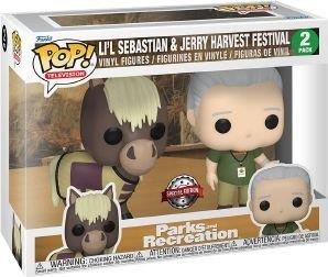 ! 2-PACK TELEVISION: PARKS AND RECREATION - LIL SEBASTIAN - JERRY HARVEST FESTIVAL FUNKO POP