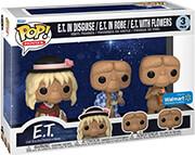 ! 3-PACK MOVIES: E.T. - E.T. IN DISGUISE / E.T. IN ROBE / E.T. WITH FLOWERS VINYL FIGURES FUNKO POP