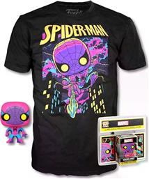 POP! BOX - POCKET - MARVEL - SPIDER-MAN (BLACK LIGHT) ΜΕ T-SHIRT (XLARGE-KIDS) FUNKO