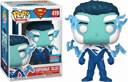 POP! DC HEROES - SUPERMAN (BLUE) #419 ΦΙΓΟΥΡΑ(ECCC 2021 EXCLUSIVE) FUNKO