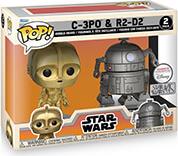 ! DISNEY: STAR WARS CONCEPT - C-3PO R2-D2 2-PACK BOBBLE-HEADS VINYL FIGURES FUNKO POP