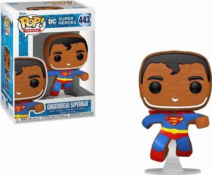 POP! HEROES - DC HEROES - HOLIDAY - GINGERBREAD SUPERMAN #443 FUNKO από το PUBLIC