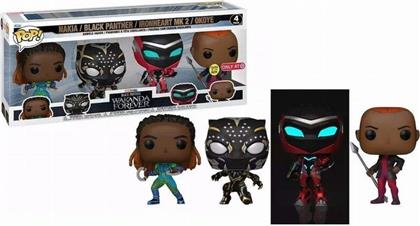 POP! MARVEL - BLACK PANTHER: WAKANDA FOREVER - NAKIA, BLACK PANTHER, IRONHEART MK2 OKOYE 4-PACK FUNKO