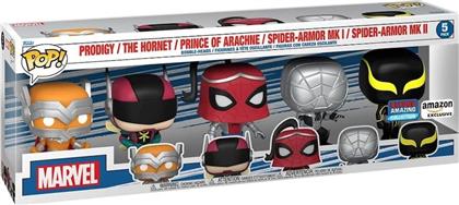 POP! MARVEL: PRODIGY / THE HORNET / PRINCE OF ARACHNE / SPIDER-ARMOR MK I SPIDER-ARMOR MK II SPECIAL EDITION (EXCLUSIVE) FUNKO