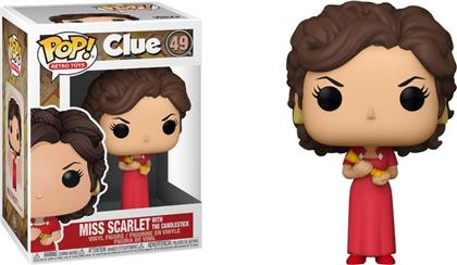 POP! RETRO TOYS: CLUE - MISS SCARLET WITH THE CANDLESTICK 49 FUNKO