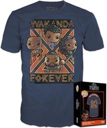POP! BOXED TEE: BLACK PANTHER WAKANDA FOREVER - L FUNKO