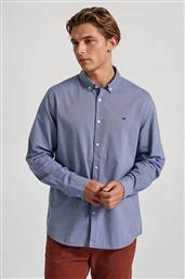 ΑΝΔΡΙΚΟ ΠΟΥΚΑΜΙΣΟ BUTTON DOWN ΜΟΝΟΧΡΩΜΟ ΜΕ ΛΟΓΟΤΥΠΟ REGULAR FIT - FBM010-001-05 ΜΠΛΕ ΑΝΟΙΧΤΟ FUNKY BUDDHA