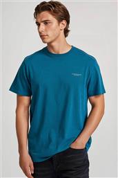 ΑΝΔΡΙΚΟ T-SHIRT ΜΟΝΟΧΡΩΜΟ ΜΕ ΛΟΓΟΤΥΠΟ REGULAR FIT - FBM010-001-04 ΜΠΛΕ FUNKY BUDDHA