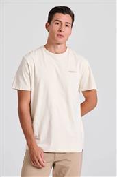 ΑΝΔΡΙΚΟ T-SHIRT ΜΟΝΟΧΡΩΜΟ ΜΕ ΛΟΓΟΤΥΠΟ REGULAR FIT - FBM010-001-04 ΛΕΥΚΟ FUNKY BUDDHA