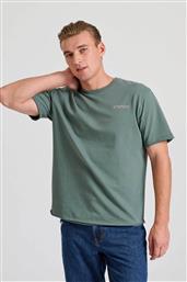 ΑΝΔΡΙΚΟ T-SHIRT ΜΟΝΟΧΡΩΜΟ RELAXED FIT - FBM010-027-04 ΠΡΑΣΙΝΟ ΑΝΟΙΧΤΟ FUNKY BUDDHA