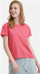 ΓΥΝΑΙΚΕΙΟ ΜΟΝΟΧΡΩΜΟ T-SHIRT FBL00110404-CHERRY ΜΠΟΡΝΤΟ FUNKY BUDDHA