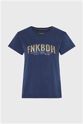 ΓΥΝΑΙΚΕΙΟ T-SHIRT ΜΕ LOGO PRINT REGULAR FIT - FBL010-115-04 ΜΠΛΕ FUNKY BUDDHA