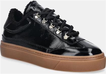 ΔΕΡΜΑΤΙΝΑ ΑΘΛΗΤΙΚΑ ΠΑΠΟΥΤΣΙΑ ENJOY LACE-UP SNEAKER ΧΡΩΜΑ: ΜΑΥΡΟ, YK31ENJ BX4211 O6000 FURLA