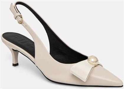 ΔΕΡΜΑΤΙΝΕΣ ΓΟΒΕΣ SFERA SLINGBACK ΧΡΩΜΑ: ΜΠΕΖ, YJ05SFE BX3614 1704S FURLA