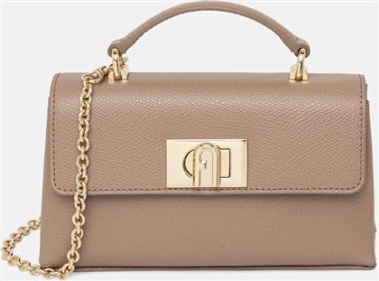 ΔΕΡΜΑΤΙΝΗ ΤΣΑΝΤΑ ΧΡΩΜΑ: ΜΠΕΖ, WE00423.ARE000.1257S FURLA