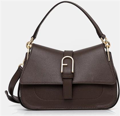ΔΕΡΜΑΤΙΝΗ ΤΣΑΝΤΑ ΧΡΩΜΑ: ΚΑΦΕ, WB01032.BX2045.4284S FURLA