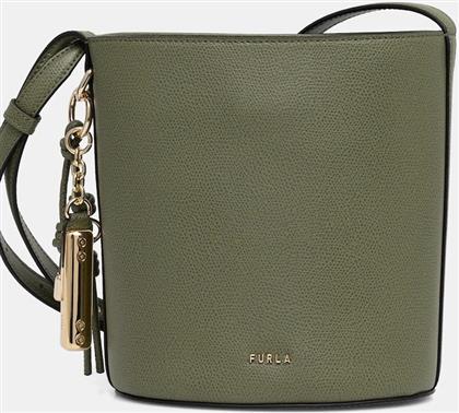 ΔΕΡΜΑΤΙΝΗ ΤΣΑΝΤΑ ΧΡΩΜΑ: ΠΡΑΣΙΝΟ, WE00859 ARE000 4555S FURLA