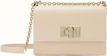 ΓΥΝΑΙΚΕΙΑ ΔΕΡΜΑΤΙΝΗ ΤΣΑΝΤΑ CROSSBODY - BAFKACO-ARE000 ΕΚΡΟΥ FURLA