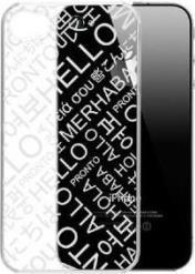 A4-GPCR-4SH PREMIUM CLEAR BACK-SHELL FOR IPHONE 4 & 4S CHAT ROOM-HELLO SERIES G CUBE από το e-SHOP