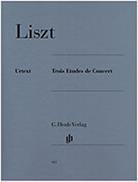 LISZT - TROIS ETUDES DE CONCERT G HENLE VERLAG