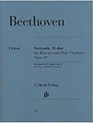 LUDWIG VAN BEETHOVEN - SERENADE FOR PIANO AND FLUTE / VIOLIN OP. 41 G HENLE VERLAG