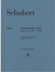 SCHUBERT - SONATA OP.120 (A MAJ) G HENLE VERLAG