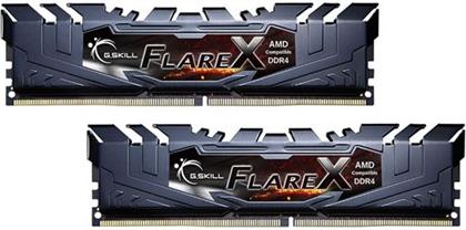 FLARE X 16GB DDR4-3200MHZ (F4-3200C14D-32GFX) X2 ΜΝΗΜΗ RAM GSKILL