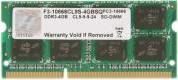 RAM F3-10666CL9S-4GBSQ 4GB SO-DIMM DDR3 PC3-10666 1333MHZ GSKILL
