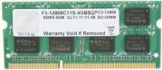RAM F3-12800CL11S-4GBSQ 4GB SO-DIMM DDR3 PC3-12800 1600MHZ GSKILL