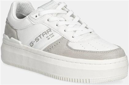 ΑΘΛΗΤΙΚΑ EVE BSC LEA W ΧΡΩΜΑ: ΑΣΠΡΟ, 2411076501.WHT.SLVR G STAR