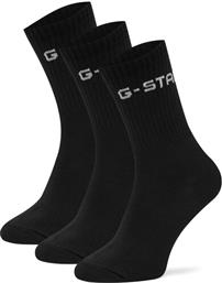 ΚΑΛΤΣΕΣ AS-G-STAR-001W-SS25 (3-PACK) ΜΑΥΡΟ G STAR