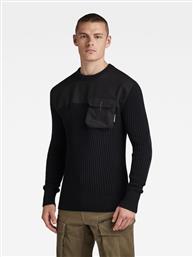 ΠΟΥΛΟΒΕΡ ARMY D23525-D496-6484 ΜΑΥΡΟ REGULAR FIT G STAR