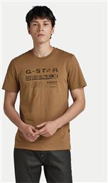 T-SHIRT DISTRESSED D24420-336-7172 ΚΑΦΕ SLIM FIT G STAR