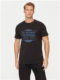 T-SHIRT ORIGINALS D25443-8415 ΜΑΥΡΟ REGULAR FIT G STAR