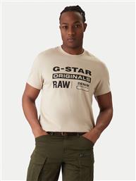 T-SHIRT ORIGINALS D25969-C506 1214 ΜΑΥΡΟ REGULAR FIT G STAR