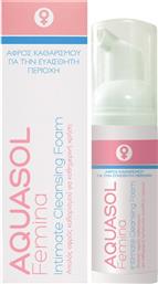 AQUASOL FEMINA INTIMATE CLEANSING FOAM ΑΠΑΛΟΣ ΑΦΡΟΣ ΚΑΘΑΡΙΣΜΟΥ ΓΙΑ ΤΗΝ ΚΑΘΗΜΕΡΙΝΗ ΥΓΙΕΙΝΗ ΤΗΣ ΕΥΑΙΣΘΗΤΗΣ ΠΕΡΙΟΧΗΣ 40ML GALENICA