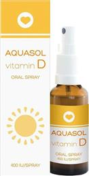 AQUASOL VITAMIN D 400IU ORAL SPRAY ΣΥΜΠΛΗΡΩΜΑ ΔΙΑΤΡΟΦΗΣ ΜΕ ΒΙΤΑΜΙΝΗ D3 ΣΕ ΜΟΡΦΗ SPRAY ΓΙΑ ΤΗΝ ΚΑΛΗ ΥΓΕΙΑ ΤΩΝ ΟΣΤΩΝ, ΔΟΝΤΙΩΝ & ΑΝΟΣΟΠΟΙΗΤΙΚΟΥ ΜΕ ΓΕΥΣΗ ΦΡΑΟΥΛΑ 15ML GALENICA