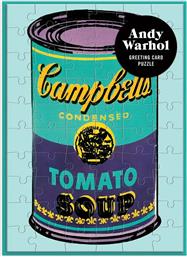 DIY ΣΕΤ ΠΑΖΛ ΚΑΡΤΩΝ ANDY WARHOL SOUP CAN GREETING CARD GALISON