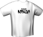 T-SHIRT LOOT NINJA WHITE (XL) GAMERSWEAR