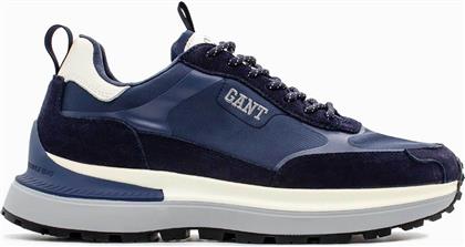 ΑΝΔΡΙΚΑ SNEAKERS ΜΕ ΔΕΡΜΑΤΙΝΕΣ ΛΕΠΤΟΜΕΡΕΙΕΣ ΚΑΙ ΚΕΝΤΗΜΕΝΟ ΛΟΓΟΤΥΠΟ - 27633206 ΜΠΛΕ GANT