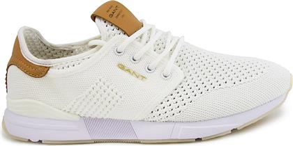 ΑΝΔΡΙΚΑ SNEAKERS ΜΕ ΚΟΡΔΟΝΙΑ ''BRENTOON'' - 20638475 ΛΕΥΚΟ GANT