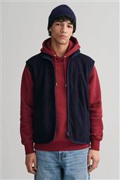 ΑΝΔΡΙΚΗ ΑΜΑΝΙΚΗ ΖΑΚΕΤΑ ΦΟΥΤΕΡ FLEECE REGULAR FIT - 2067008 ΜΠΛΕ ΣΚΟΥΡΟ GANT