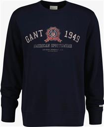 ΑΝΔΡΙΚΗ ΜΠΛΟΥΖΑ ΦΟΥΤΕΡ ΜΕ GRAPHIC LOGO PRINT REGULAR FIT - 2067060 ΜΠΛΕ ΣΚΟΥΡΟ GANT
